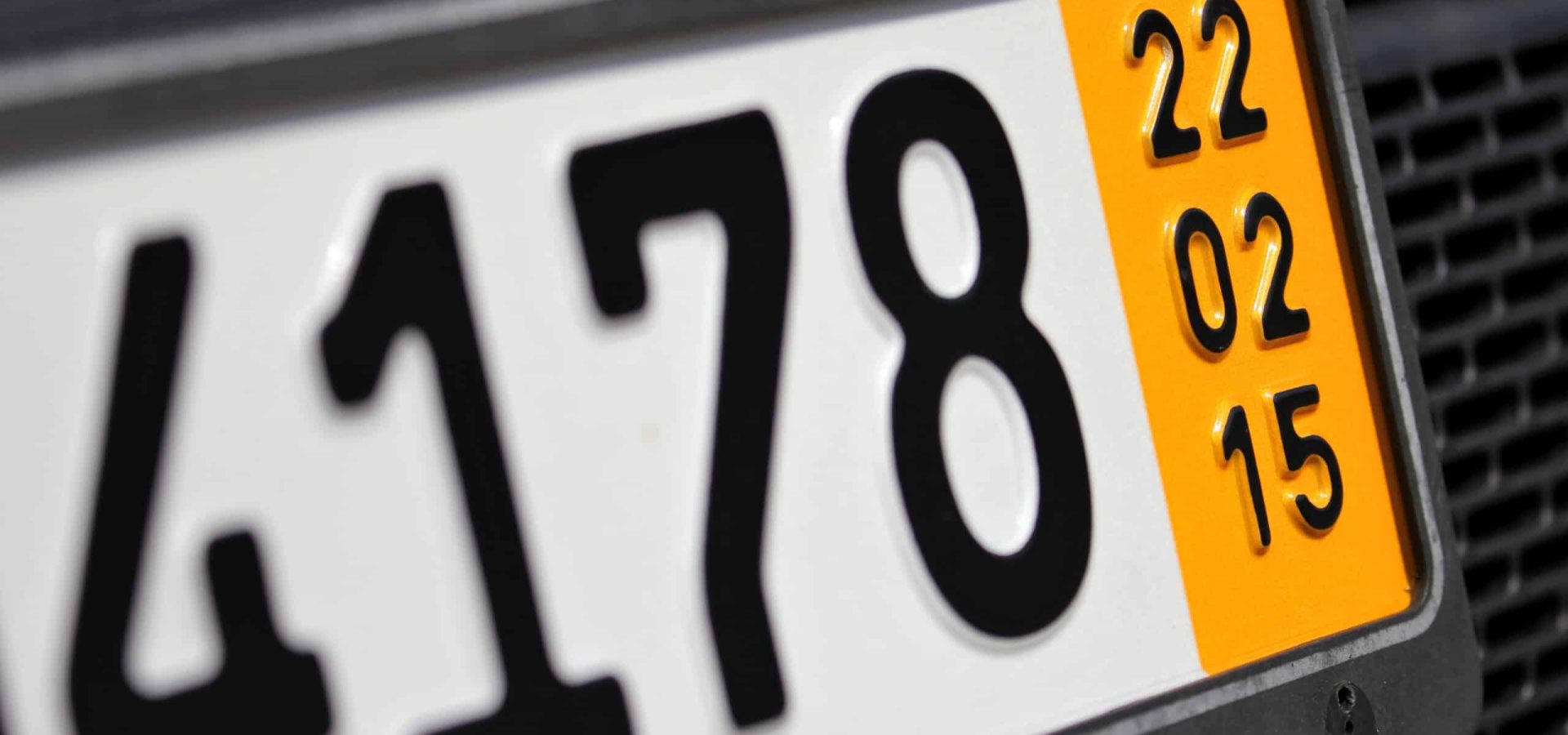 validation date of a special temporary plate for vehicles in Germany
